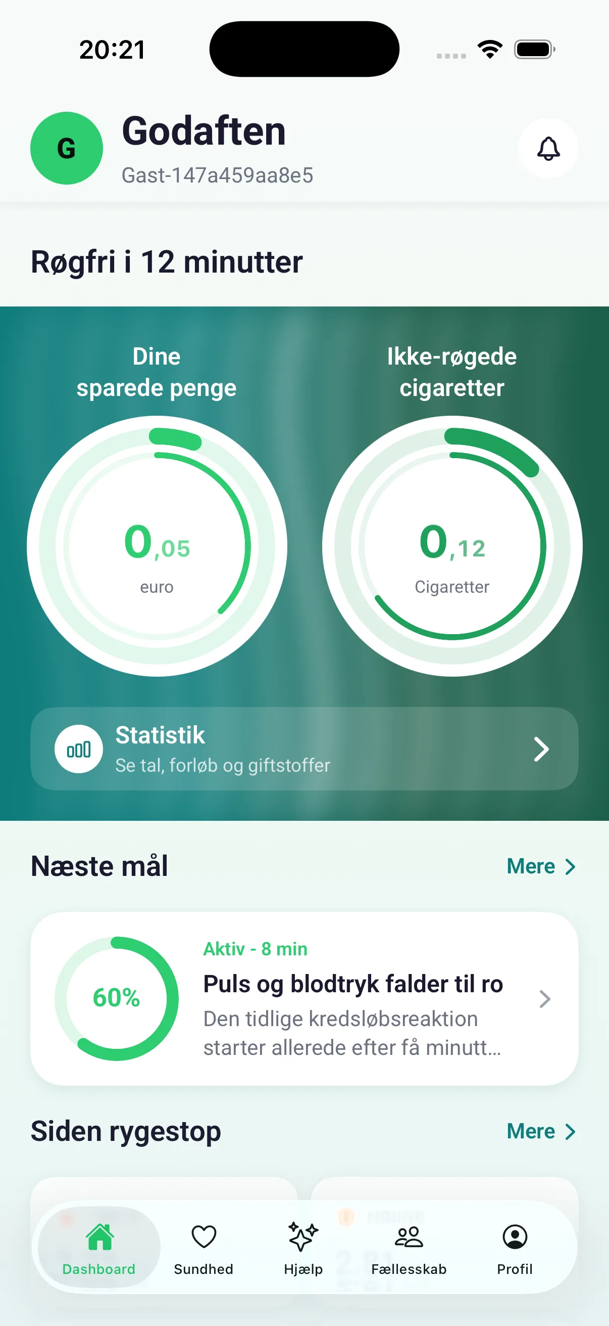 Tæller for sparede penge